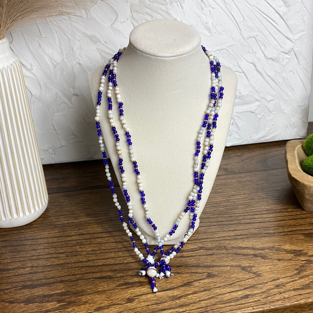 Vintage Glass Mardi Gras Beads.  3 Pack.